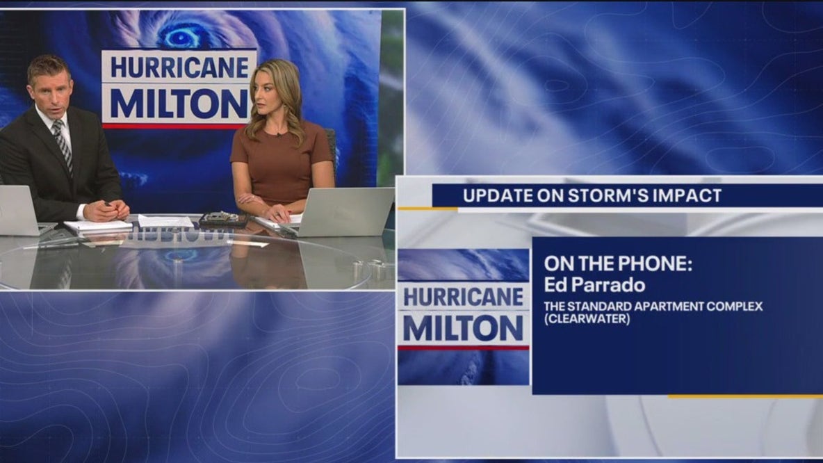 FOX 13 interviews Clearwater man who had to flee flooding apartment with family